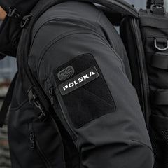 Patch Identificare M-Tac Polska Laser Cut - Negru/Fosforescent