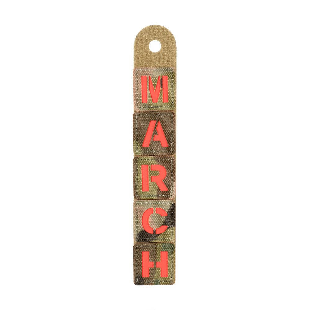 Patch Identificare MARCH M-Tac - Multicam/Roșu/GID