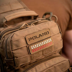 Patch Identificare Națională Polonia M-Tac - Laser Cut Coyote