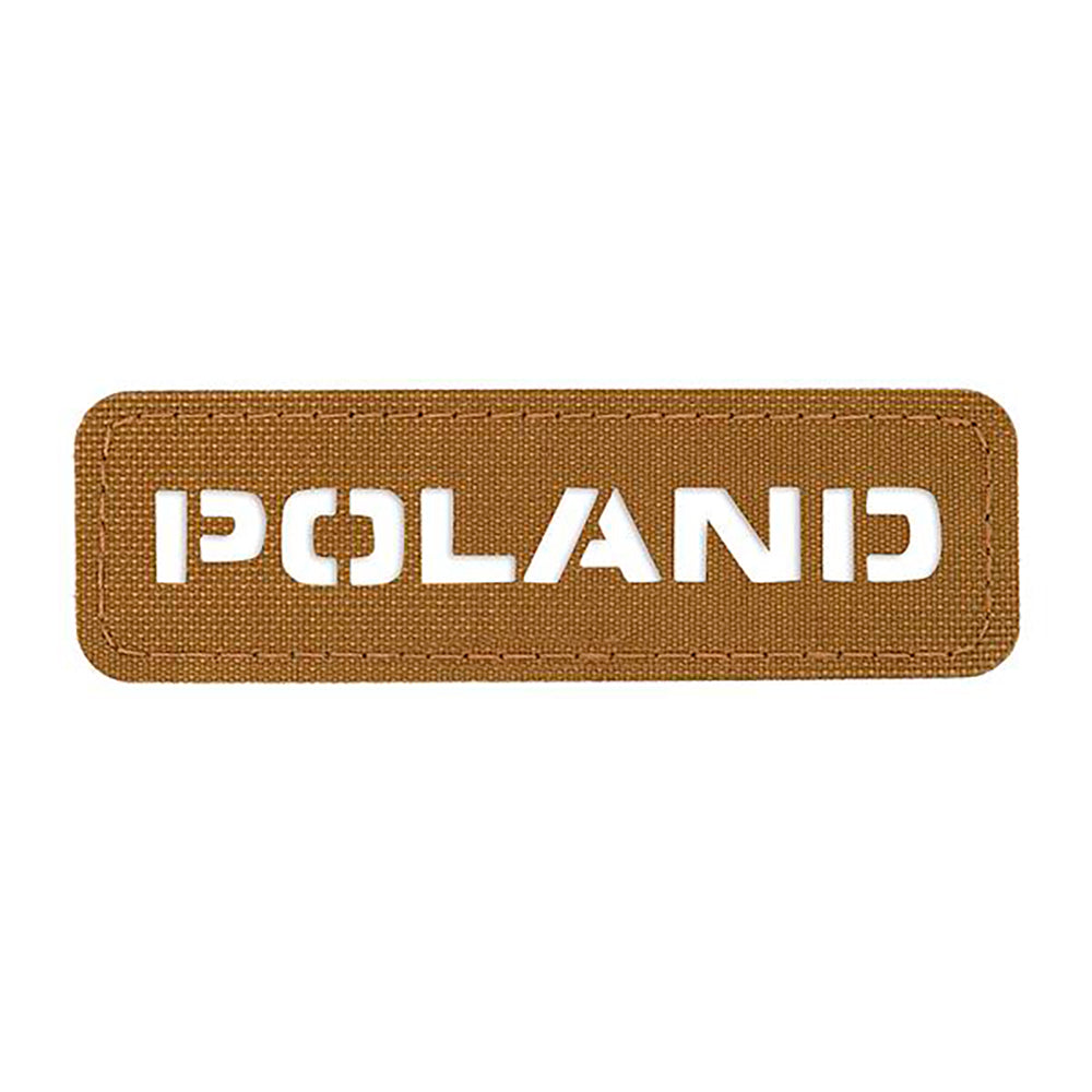 Patch Identificare Națională Polonia M-Tac - Laser Cut Coyote