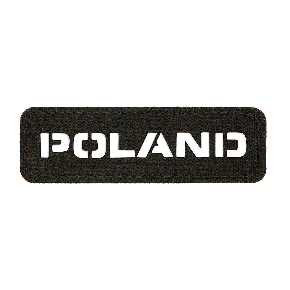 Patch Identificator Polonia M-Tac - Negru Laser Cut