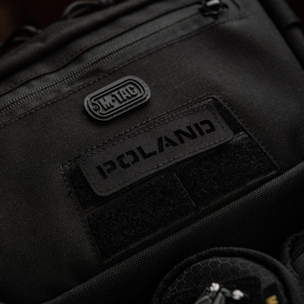 Patch Identificator Polonia M-Tac - Negru Laser Cut