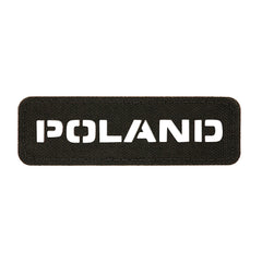 Patch Identificator Polonia M-Tac - Negru Laser Cut