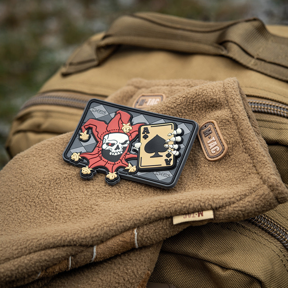 Patch Joker Craniu 3D M-Tac - Negru cu Velcro