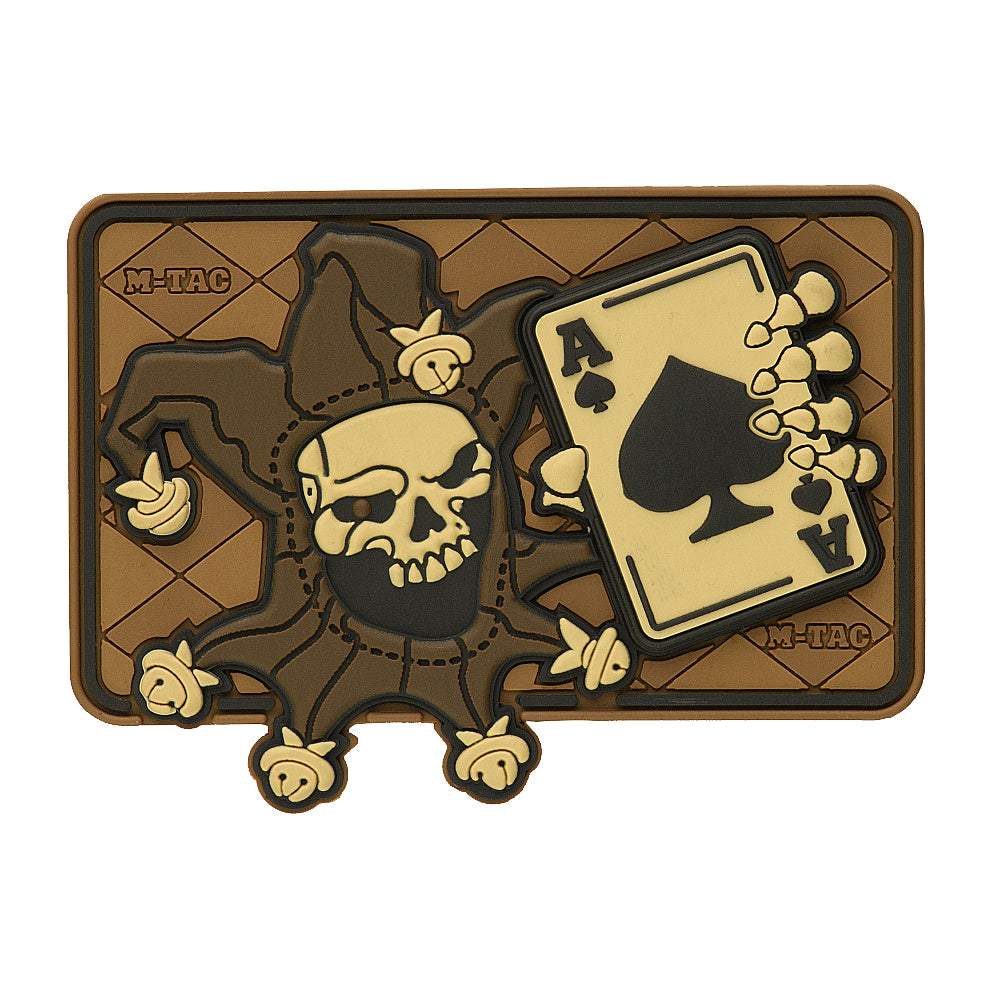 Patch Joker Skull 3D M-Tac - Coyote, cu Velcro