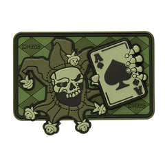 Patch Joker Skull 3D PVC M-Tac - Olive, Cu Velcro
