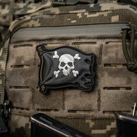 Patch Jolly Roger M-Tac - PVC Negru, 3D cu Velcro