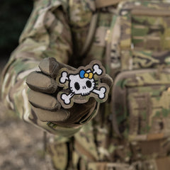Patch Kitty (Brodat) M-Tac - Alb/Multicam, Suport Velcro