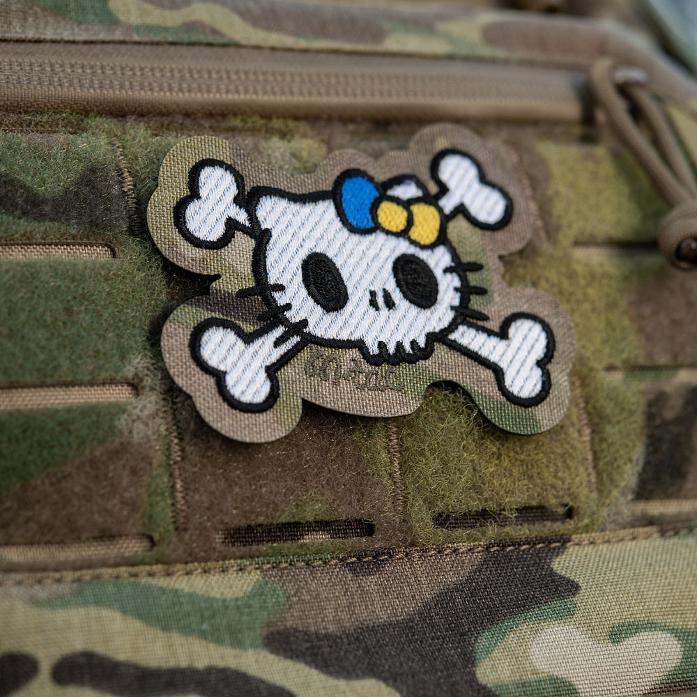 Patch Kitty (Brodat) M-Tac - Alb/Multicam, Suport Velcro