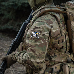 Patch Kitty (Brodat) M-Tac - Alb/Multicam, Suport Velcro