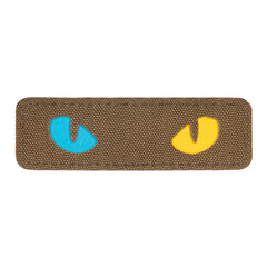 Patch Laser Cut Cat Eyes M-Tac - Coyote/Galben/Albastru Luminescent