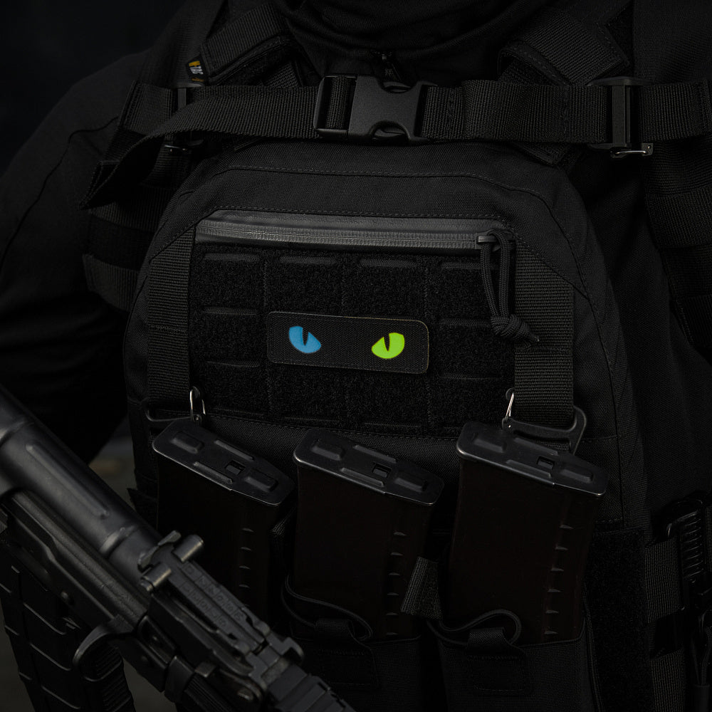 Patch Laser Cut Cat Eyes M-Tac - Glow in the Dark