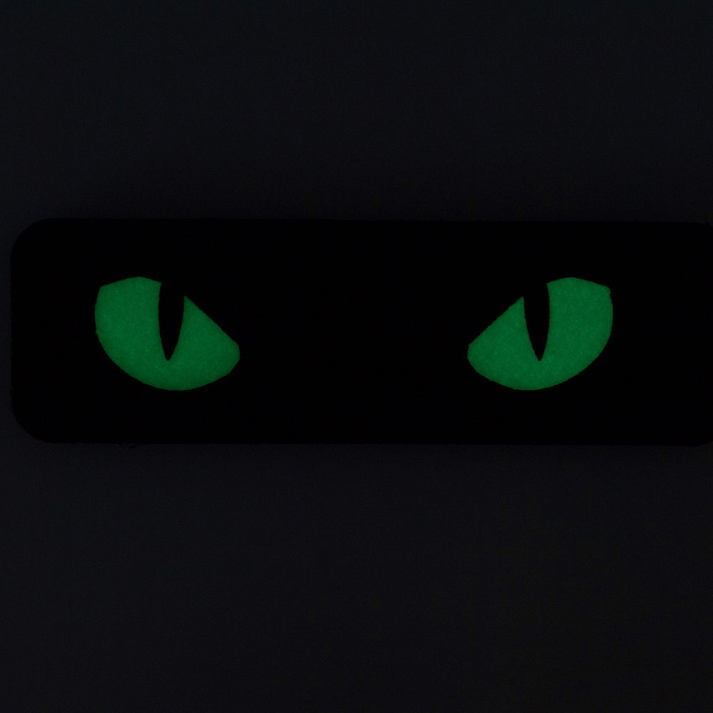 Patch Laser Cut Cat Eyes M-Tac - Negru / Fosforescent