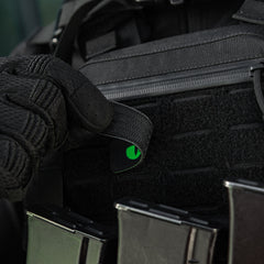 Patch Laser Cut Cat Eyes M-Tac - Negru/Verde Fosforescent
