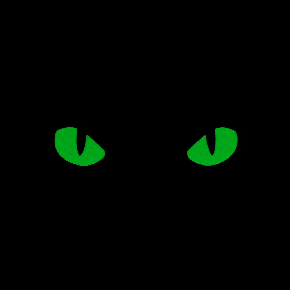 Patch Laser Cut Cat Eyes M-Tac - Negru/Verde Fosforescent