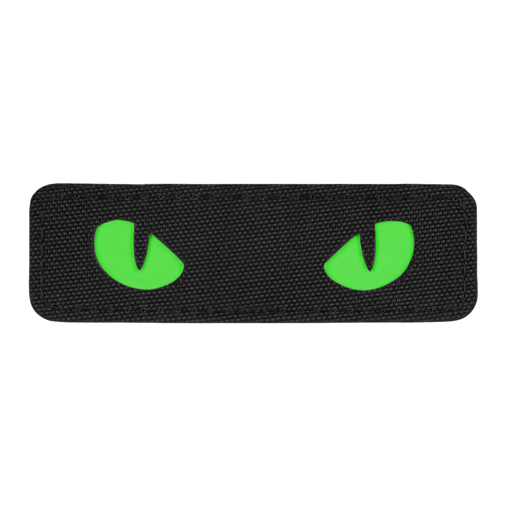Patch Laser Cut Cat Eyes M-Tac - Negru/Verde Fosforescent
