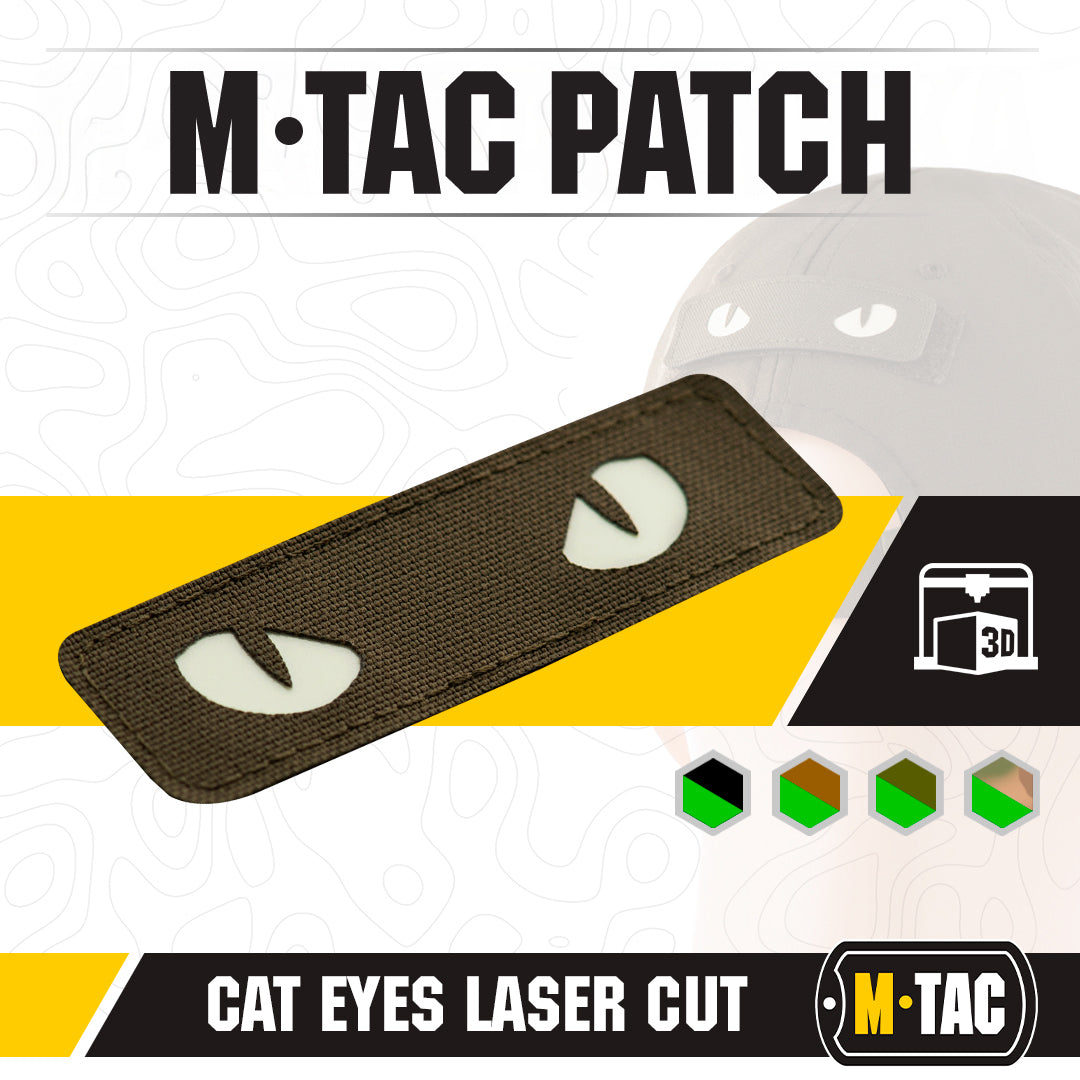 Patch Laser Cut Cat Eyes M-Tac - Ranger Green/Fosforescent