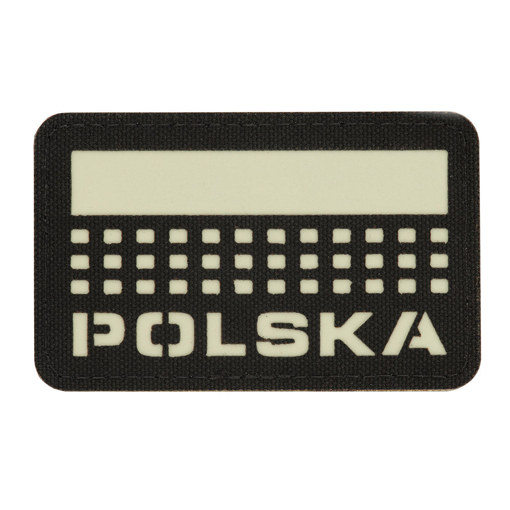 Patch Laser Cut Polska M-Tac - Black/GID Luminescent
