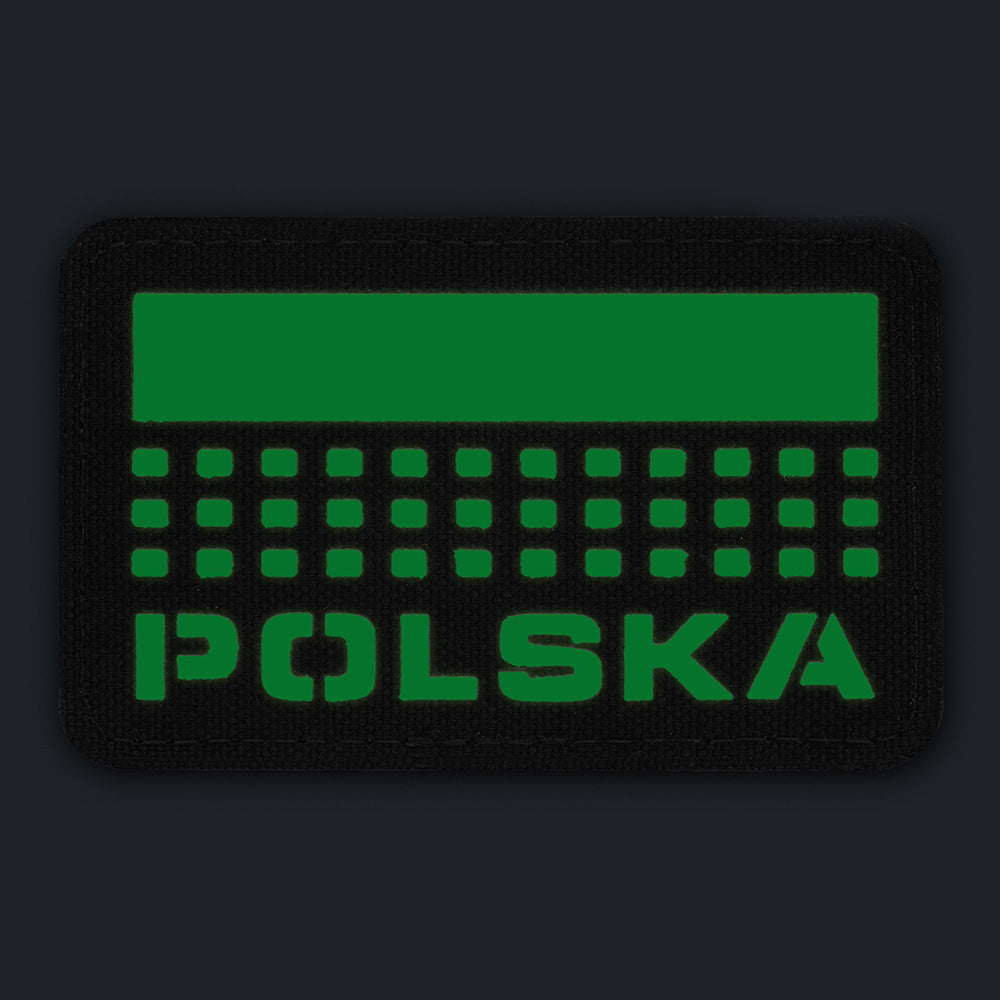 Patch Laser Cut Polska M-Tac - Black/GID Luminescent