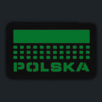Patch Laser Cut Polska M-Tac - Black/GID Luminescent