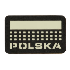 Patch Laser Cut Polska M-Tac - Black/GID Luminescent