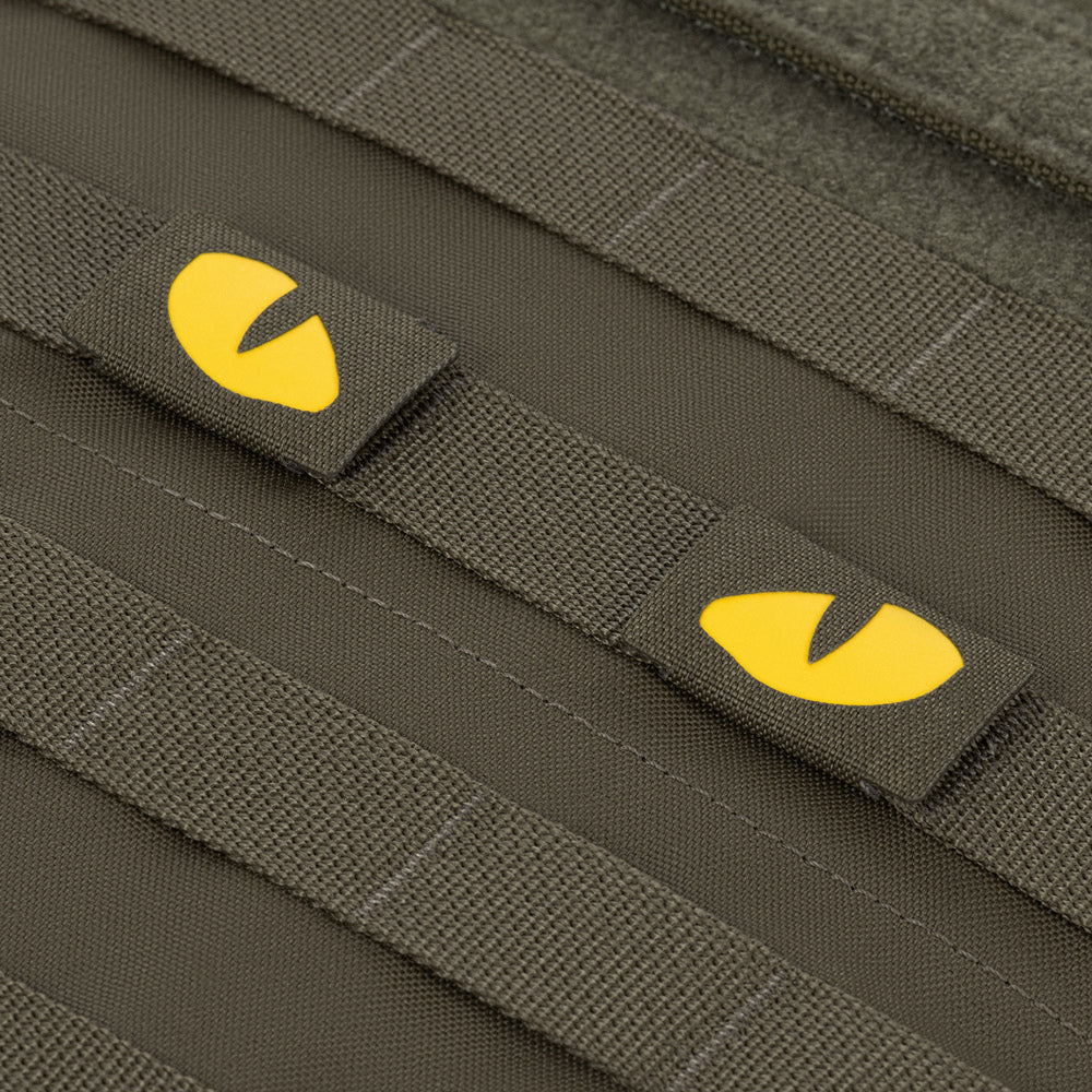 Patch Laser Cut Tiger Eyes M-Tac - Ranger Green/Yellow, Fosforescent