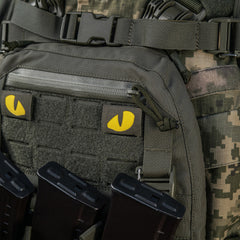 Patch Laser Cut Tiger Eyes M-Tac - Ranger Green/Yellow, Fosforescent