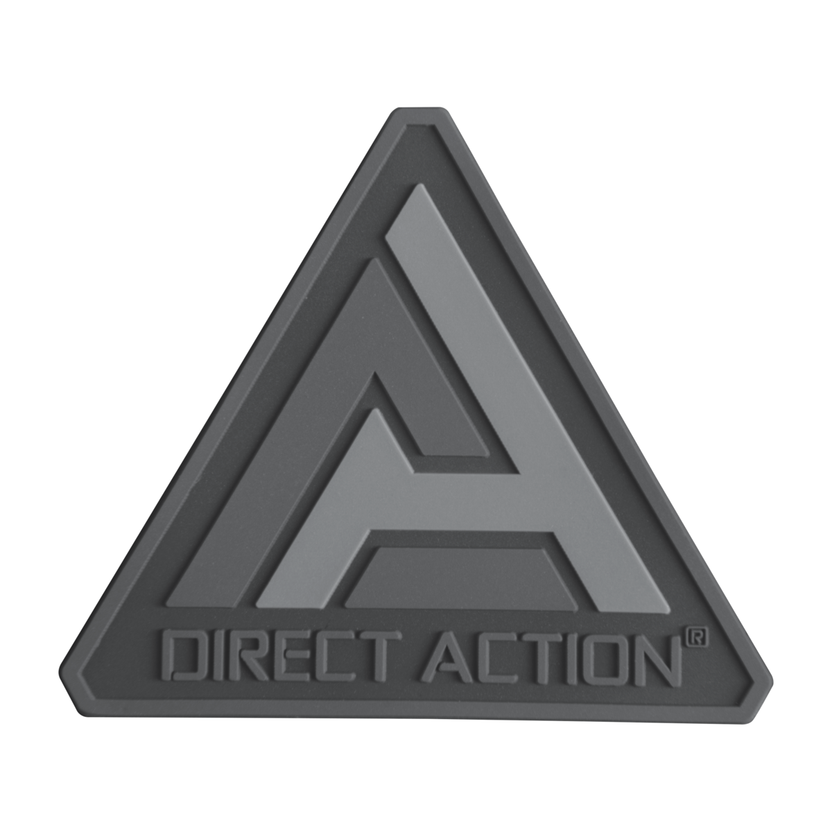 Patch Logo Direct Action PVC Negru
