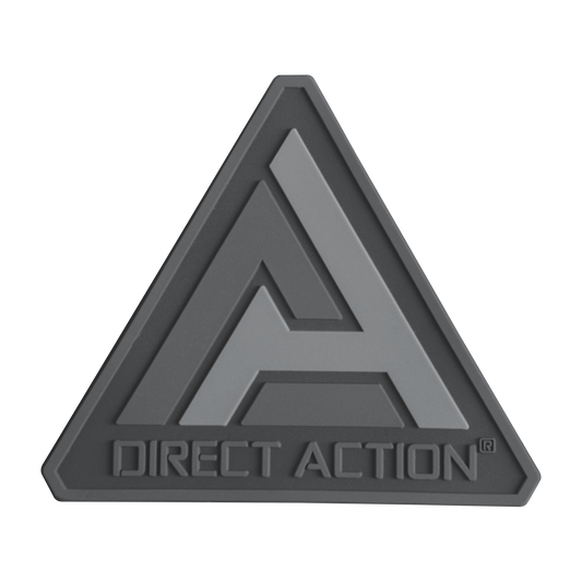 Patch Logo Direct Action PVC Negru