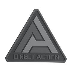 Patch Logo Direct Action PVC Negru