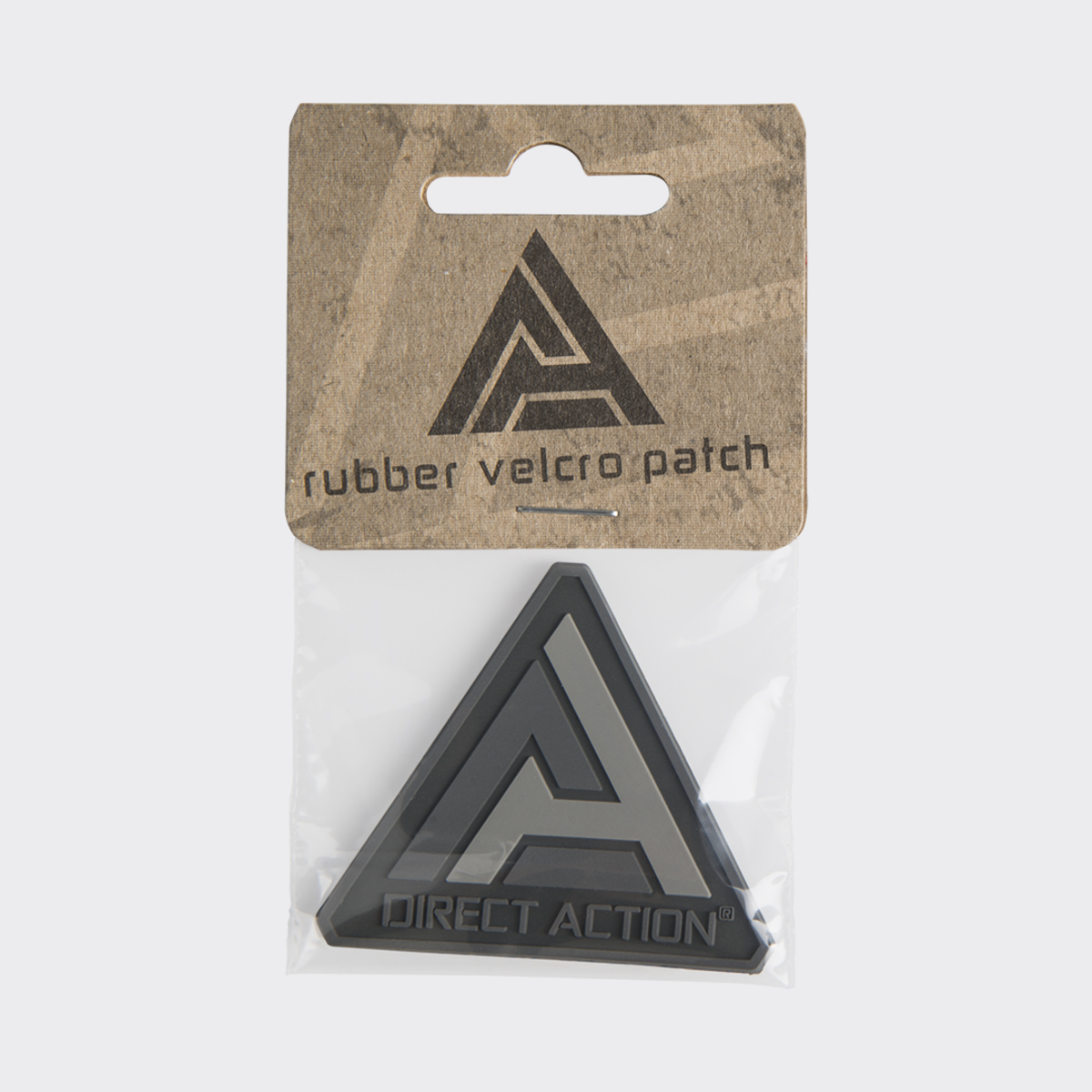 Patch Logo Direct Action PVC Negru