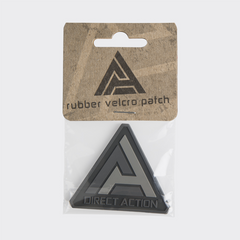 Patch Logo Direct Action PVC Negru