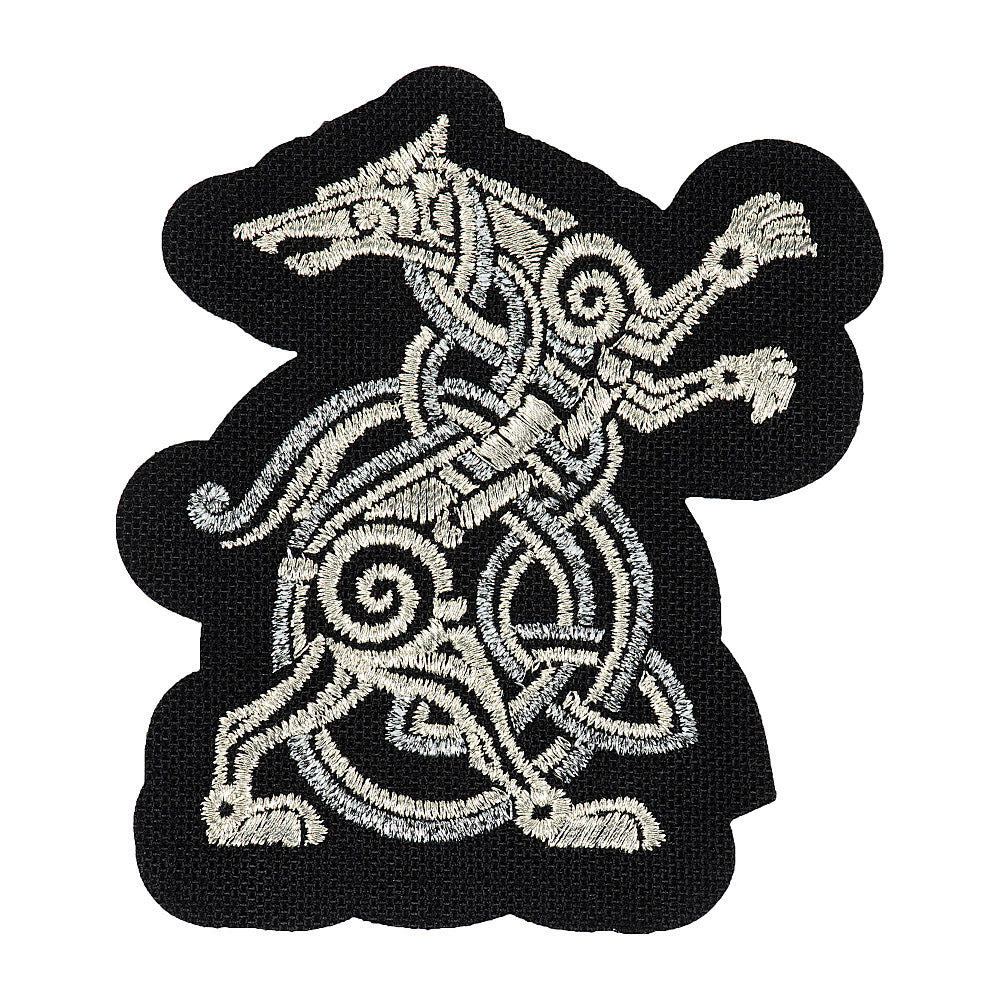 Patch Lup M-Tac - Broderie de Caracter, Negru