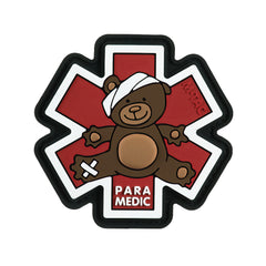 Patch M-Tac Paramedic Ursus (PVC) – Steaua Vieții, Brown/Black