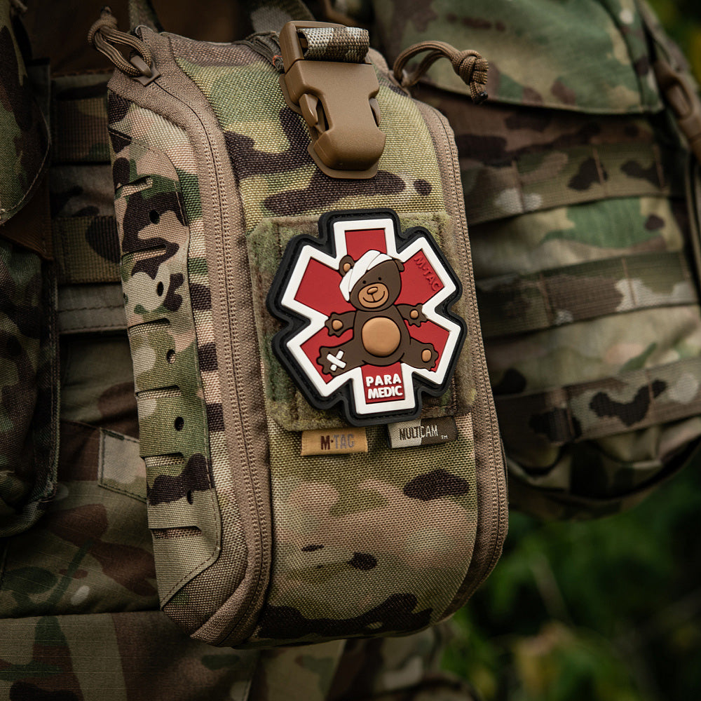 Patch M-Tac Paramedic Ursus (PVC) – Steaua Vieții, Brown/Black