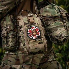 Patch M-Tac Paramedic Ursus (PVC) – Steaua Vieții, Brown/Black