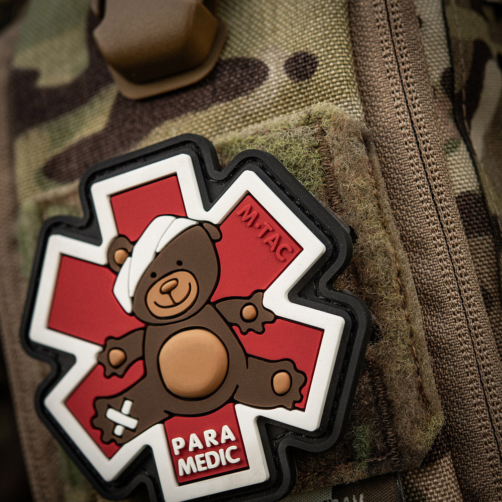 Patch M-Tac Paramedic Ursus (PVC) – Steaua Vieții, Brown/Black