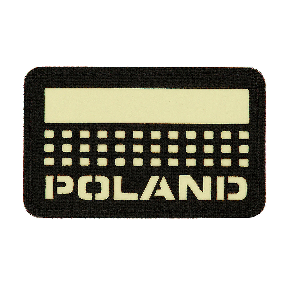 Patch M-Tac Polonia (cu steag) 50x80 Laser Cut - Negru/GID