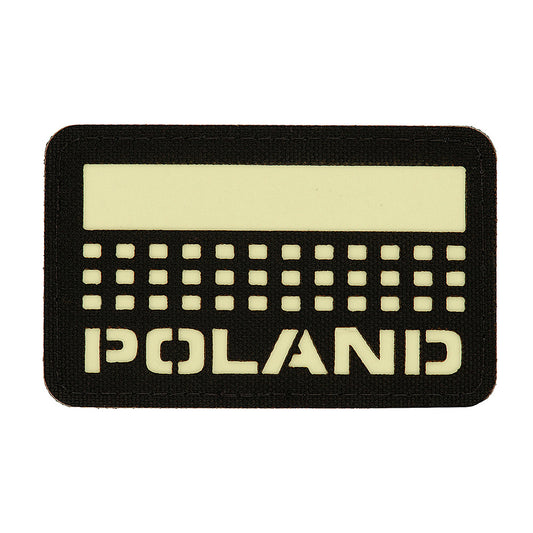 Patch M-Tac Polonia (cu steag) 50x80 Laser Cut - Negru/GID