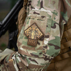 Patch MG Operator Print PVC M-Tac - Coyote, Valkiria și Runa Teivaz