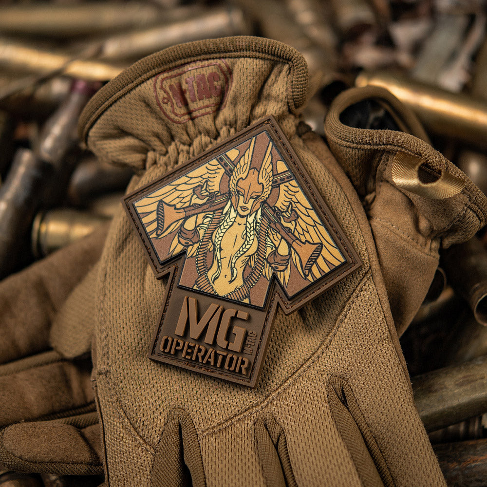 Patch MG Operator Print PVC M-Tac - Coyote, Valkiria și Runa Teivaz