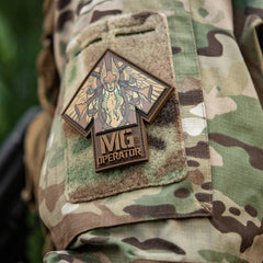 Patch MG Operator Print PVC M-Tac - Coyote, Valkiria și Runa Teivaz