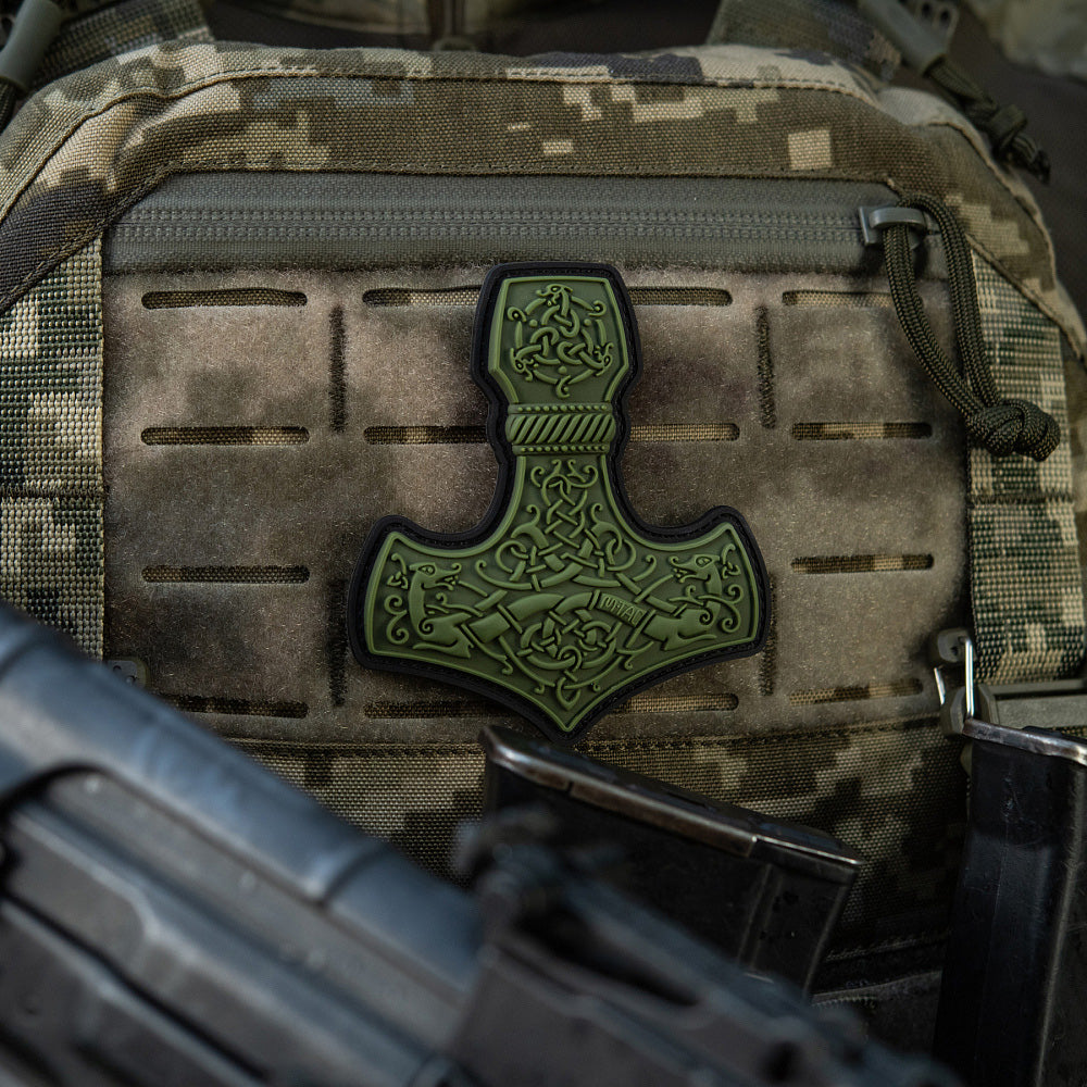 Patch Mjölnir Large M-Tac - Olive PVC 3D cu Velcro