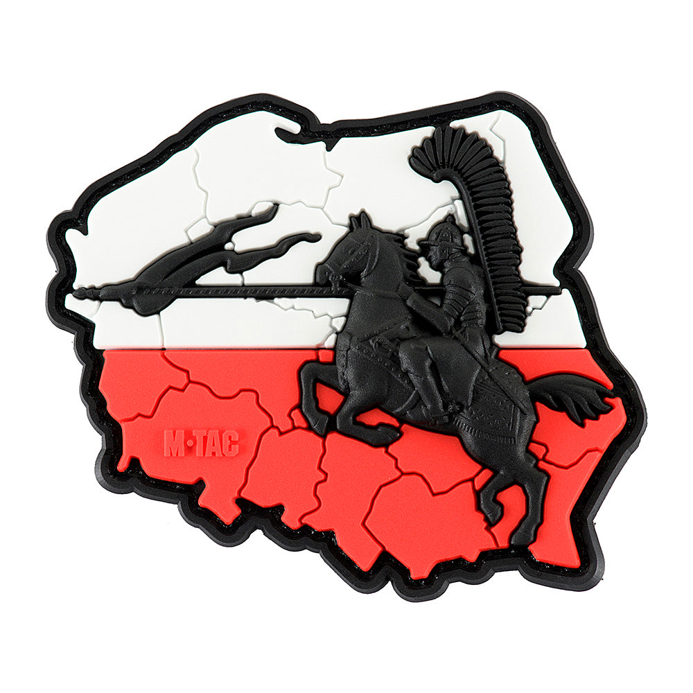 Patch Moral 3D PVC Husaria M-Tac - Negru/Alb/Roșu