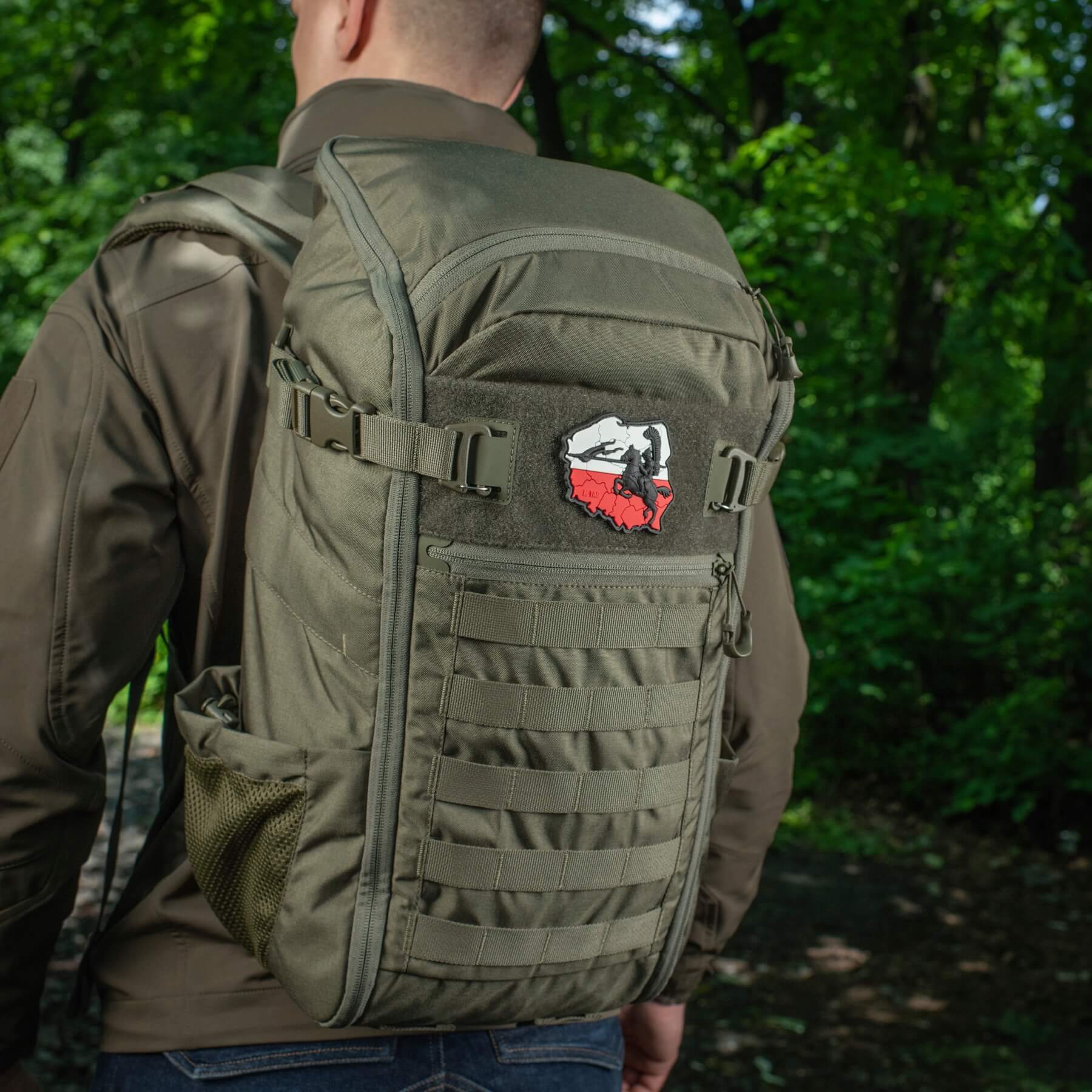 Patch Moral 3D PVC Husaria M-Tac - Negru/Alb/Roșu