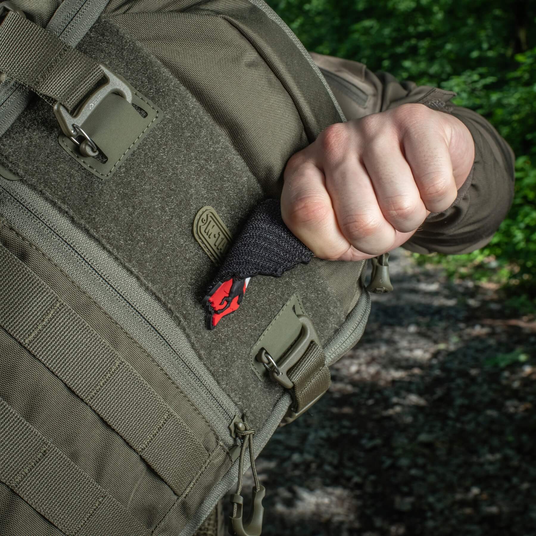 Patch Moral 3D PVC Husaria M-Tac - Negru/Alb/Roșu