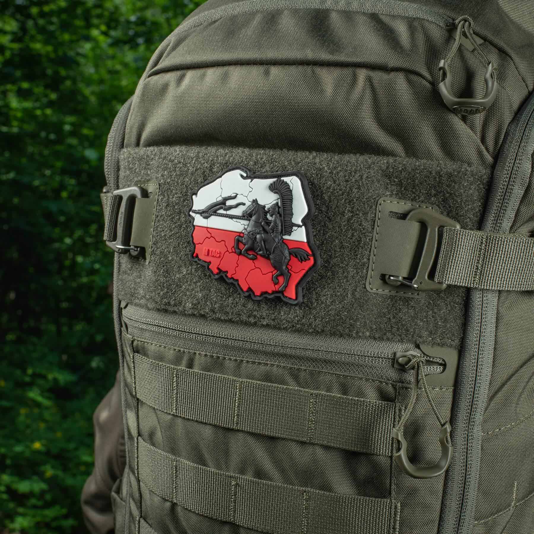 Patch Moral 3D PVC Husaria M-Tac - Negru/Alb/Roșu