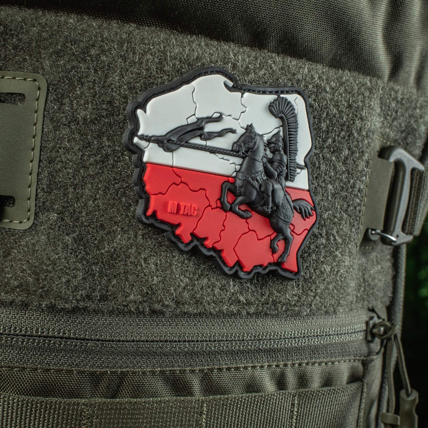 Patch Moral 3D PVC Husaria M-Tac - Negru/Alb/Roșu
