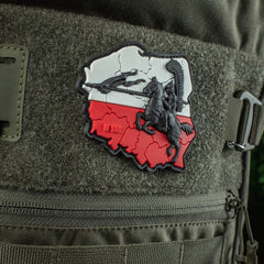 Patch Moral 3D PVC Husaria M-Tac - Negru/Alb/Roșu