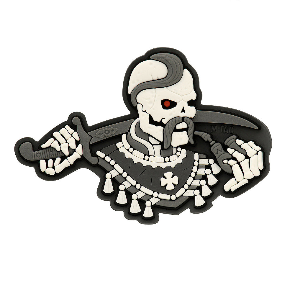 Patch Moral 3D PVC M-Tac You Only Die Once - Gri/Alb